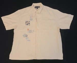 Vintage Nat Nast Leinenhemd XL Sunday Morning Brunch Limited Edition #76 Stickerei - Bild 1 von 22
