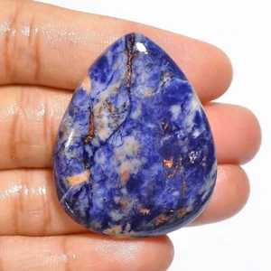 Pietra preziosa sfusa 63 carati qualità AAA sodalite naturale a forma di pera taglio cabochon - Foto 1 di 4