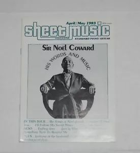 Sheet Music Magazine Apr/May 1983 - Sir Noel Coward - SM33 - Picture 1 of 3