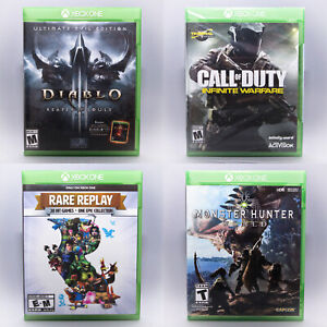 Microsoft Xbox One Lot DIABLO III / COD Infinite / RARE REPLAY / Monster Hunter