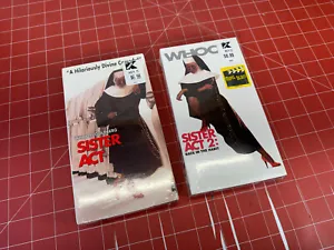 Sister Act 1 & 2 VHS New & Sealed - Imagen 1 de 5