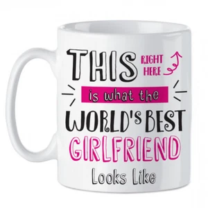 World's Best Girlfriend Mug, Anniversary/Birthday/Valentines Gift Idea for Her - Picture 1 of 3
