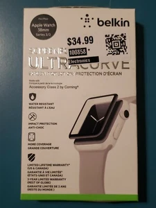 Belkin ScreenForce UltraCurve Screen Protector 38mm Apple Watch Series 3/2 NIOB - Picture 1 of 1
