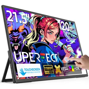 UPERFECT 21.5" 120Hz Touchscreen 1080P Portable Gaming Monitor w/Kickstand &VESA - Picture 1 of 10