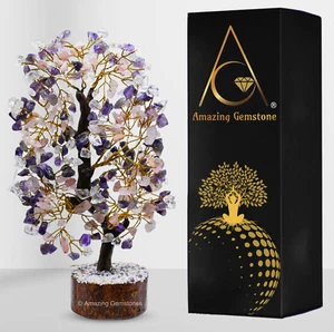 Rosenquarz Amethyst klarer Quarzbaum - 200 Perlen - Bild 1 von 5