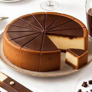 Pastel de queso Andy Anand chocolate dulce de azúcar 9" (2 lb) recién horneado, enviado al aire segundo día - Imagen 1 de 8