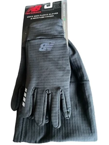 New Balance Onyx Grid Fleece Gloves And Neck tube Combo Large Black  Adult - Picture 1 of 9