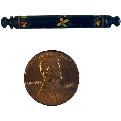 Handmade Scottish Scotland Wooden Pencil Tube Dollhouse Miniature 1:12 Scale - Image 1 of 4