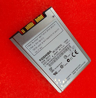 Toshiba MK1229GSG 120GB Internal 5400RPM 1.8"  Hard Drive  HDD - Image 1 of 3