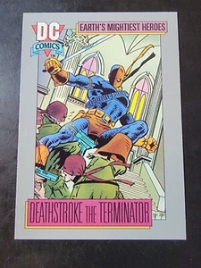 1991 Impel DC Comics #44 Deathstroke The Terminator - Picture 1 of 2