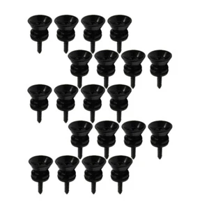 Pack 20 Stck. Ukulele Gitarrengurt Tasten Schlösser Riemen End Stifte Metall schwarz Farbe - Bild 1 von 7