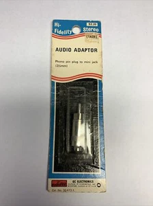 Vintage NOS USA MADE HiFi Audio AdapterPhono Pin Blug To Mini Jack 3.5mm - Picture 1 of 3