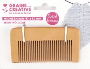 Peine Especial Para Trenzado De Macramé 10 X 5 Cm - Imagen 1 de 1