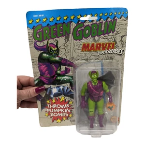Vintage 1991 Toy Biz MARVEL Super Heros 'GREEN GOBLIN' Action Figure, NEW! - Picture 1 of 3