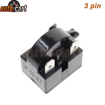 AUTOCART QP-02-4.7 Refrigerator Start Relay PTC for Danby Magic Chef Kenmore 4.7 Ohm 3Pin