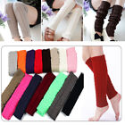 Womens Knitted Crochet High Knee Socks Winter Leg Warmers Boot Socks Comfortable