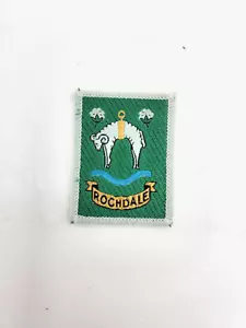 Vintage COOP CO-OPERATIVE gesticktes Abzeichen Patch Rochdale Wappen - Bild 1 von 4
