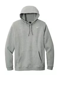 Nike Men's Club Fleece Pullover Hoodie Size XL Heather Gray CJ1611-063 NWT - Picture 1 of 6
