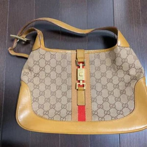 Borsa a tracolla Gucci GG Supreme Jackie/PVC/marrone oro ferramenta - Foto 1 di 9