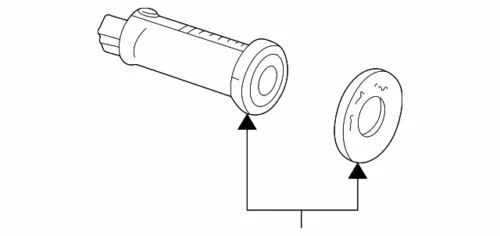 Cilindro de bloqueo de encendido deportivo genuino GM 2000-2007 Saturn Vue serie S 15841209 Foto 1 de 2
