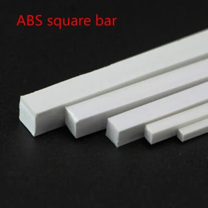 ABS Styrene Plastic Square Rod Bar Modeller Like Plastruct 1mm to 10mm Width - Picture 1 of 5