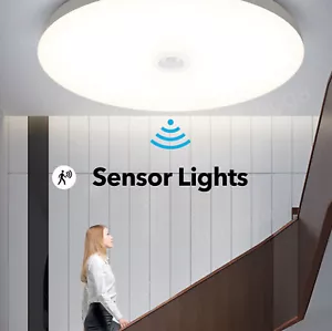 LED Deckenleuchte mit Bewegungsmelder Deckenlampe Sensor Lampe Treppenleuchte - Bild 1 von 48