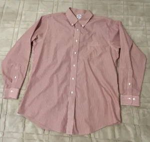 Brooks Brothers Regent Mens Dress Shirt 16.5- 4/5 Button Up Long Sleeve Striped - Picture 1 of 18