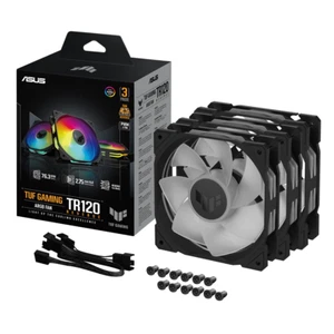 ASUS TUF Gaming TR120 ARGB Reverse Blade 3IN1 Gehäuselüfter 3er Pack schwarz - Bild 1 von 1