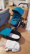 ICandy Strawberry 2 Pram/Carrycot Travel System. Turquoise. Good condition!