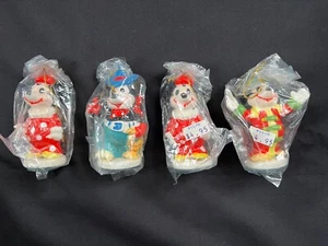 Lot Of 4 WALT DISNEY PRODUCTIONS Ceramic Christmas Ornament Minnie Mickey Japan - Picture 1 of 10