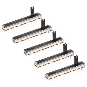 5Pcs Straight Single Linear Slide Potentiometer B100K 60mm(L) 45mm Travel - Picture 1 of 6