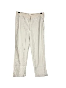 Leinenmischung Hose Gr. 14 weites Bein beige Sommer Freizeit Strand Küste - Bild 1 von 7