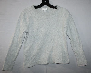 J.Crew Teddie Wool Blend Sweater- Women's Large Gray Crewneck Pullover Classic - Picture 1 of 10