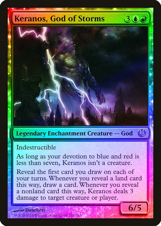 Keranos, God of Storms FOIL Journey into Nyx NM Mythic Rare CARD ABUGames - Image 1 of 1