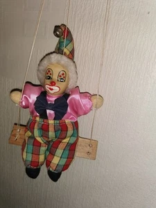 Clown On A Swing Attached To A Balloon - Picture 1 of 5