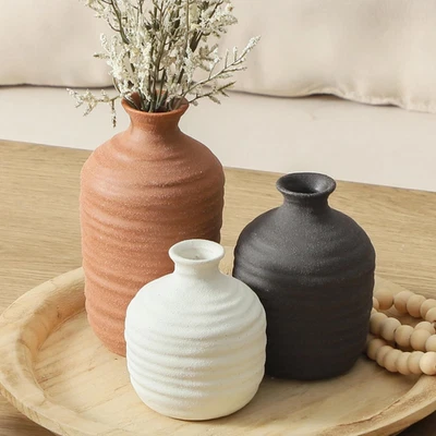 Ceramic Vase Set Of 3 Decorative Vase For Home Decor Modern Farmhouse Decor New - Image 1 of 4