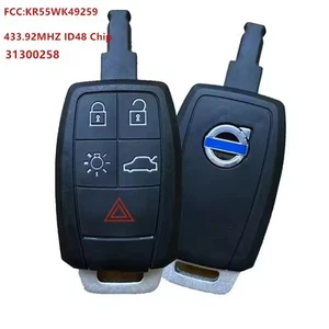 Llave remota inteligente para Volvo S40 C30 V50 C70 C30 KR55WK49259 31300258 433 MHZ - Imagen 1 de 4