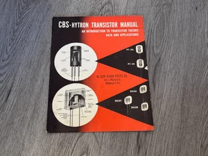 Vintage - CBS - Hytron Transistor Manual Intro To Data & Applications Theory - Foto 1 di 2