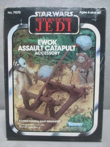 Star Wars EWOK CATAPULTA ASALTO CONTENIDO SELLADO COMPLETO 1983 ROTJ - Imagen 1 de 6
