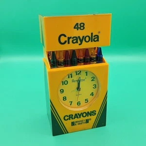 VTG Crayola Crayons POP UP Alarm Clock Armitron Binney & Smith Read Description - Picture 1 of 9