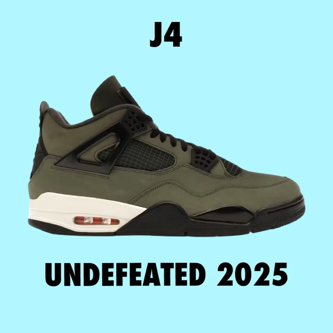 Undefeated x Air Jordan 4 Retro 2025 Green for Sale | Authenticity