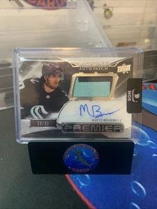 2022-23 Upper Deck Premier Matty Beniers RPA 29/49 - Picture 1 of 3