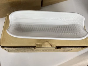 Vintage Lot Of 4 Pfaltzgraff HERITAGE White Corn on the Cob Dish In Box 02-046 - Picture 1 of 7