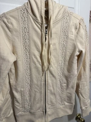 CHAQUETA SUDADERA CON CAPUCHA 100% ALGODÓN ENCAJE MARCA LUCKY S Foto 1 de 3