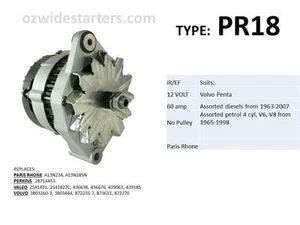 Volvo Penta alternator suit various V6, V8 petrol and most diesel engines - Picture 1 of 2