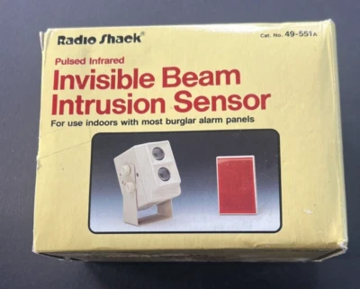 NOS NEW RADIO SHACK Pulsed Infrared Invisible Beam Intrusion Sensor 49-551A - Image 1 of 4