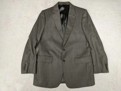 Chaqueta Blazer Oscar De La Renta Siete Para Hombre Talla 40R Gris Beige Tejido 100% Lana Foto 1 de 4