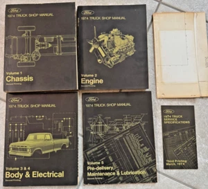 1974 Ford Truck Factory Shop Manual (5-Volume Set) + Service Specifications - Bild 1 von 16
