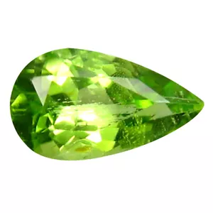 1.56 ct Gorgeous Pear Cut (10 x 6 mm) Pakistan Green Peridot Natural Gemstone - Picture 1 of 1