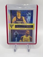 LeBron James Luka Doncic 2020-21 Panini Flux Deja Vu Silver Prizm #17